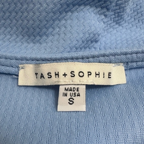 NWT Tash+Sophie Elegant Blue Sleeveless Dress - Picture 7 of 10